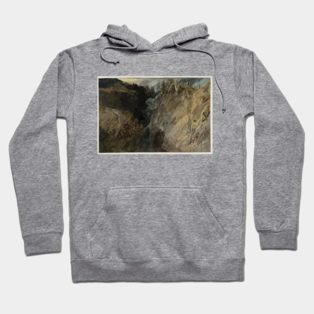 A Ravine in the Pass of St Gotthard Hoodie by Art_Attack